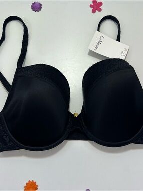Le Mystere Black Underwire T-shirt Bra 34D NWT